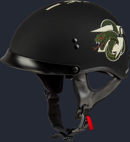 Hh 65 Drk1 Helmet W/ Peak Matte Black/Bone