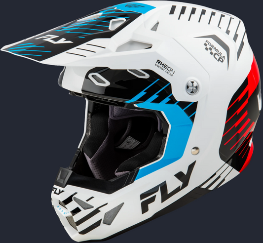 Formula Cp Slice Helmet White/Red/Cyan