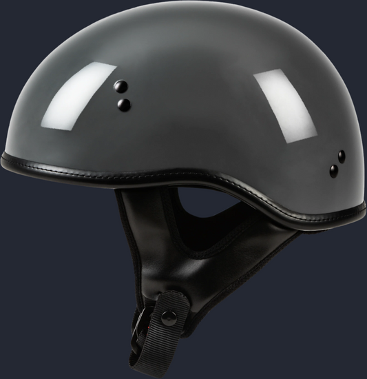 .357 Solid Half Helmet Grey