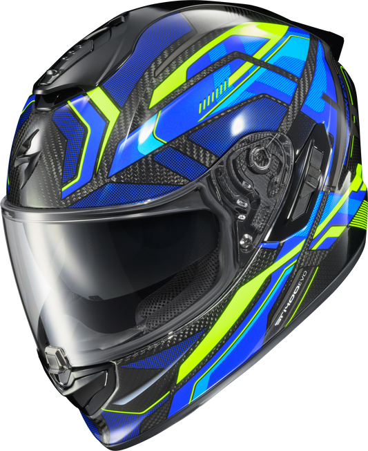 Exo St1400 Evo Carbon Helmet Hex Gloss Blue