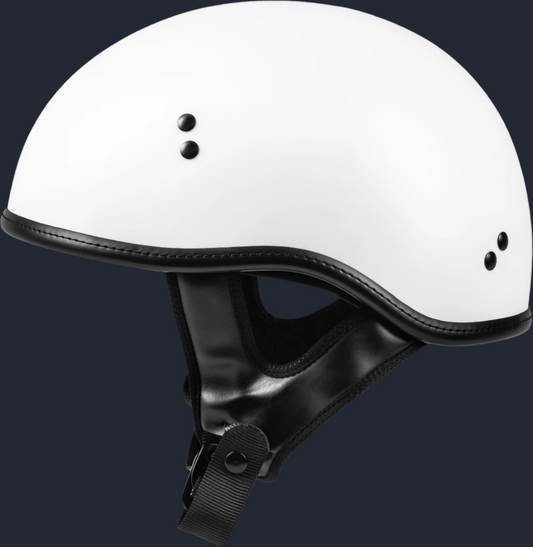 .357 Solid Half Helmet Matte White