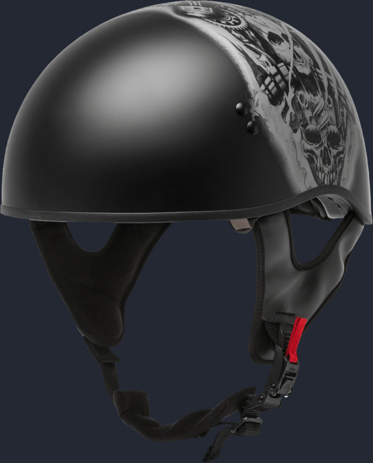 Hh 65 Half Helmet Tormentor Naked Matte Black/Silver