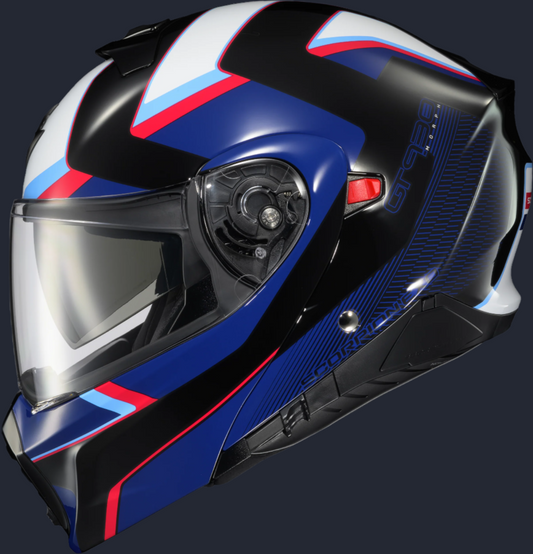 Exo Gt930 Transformer Helmet Morph Blue/Red