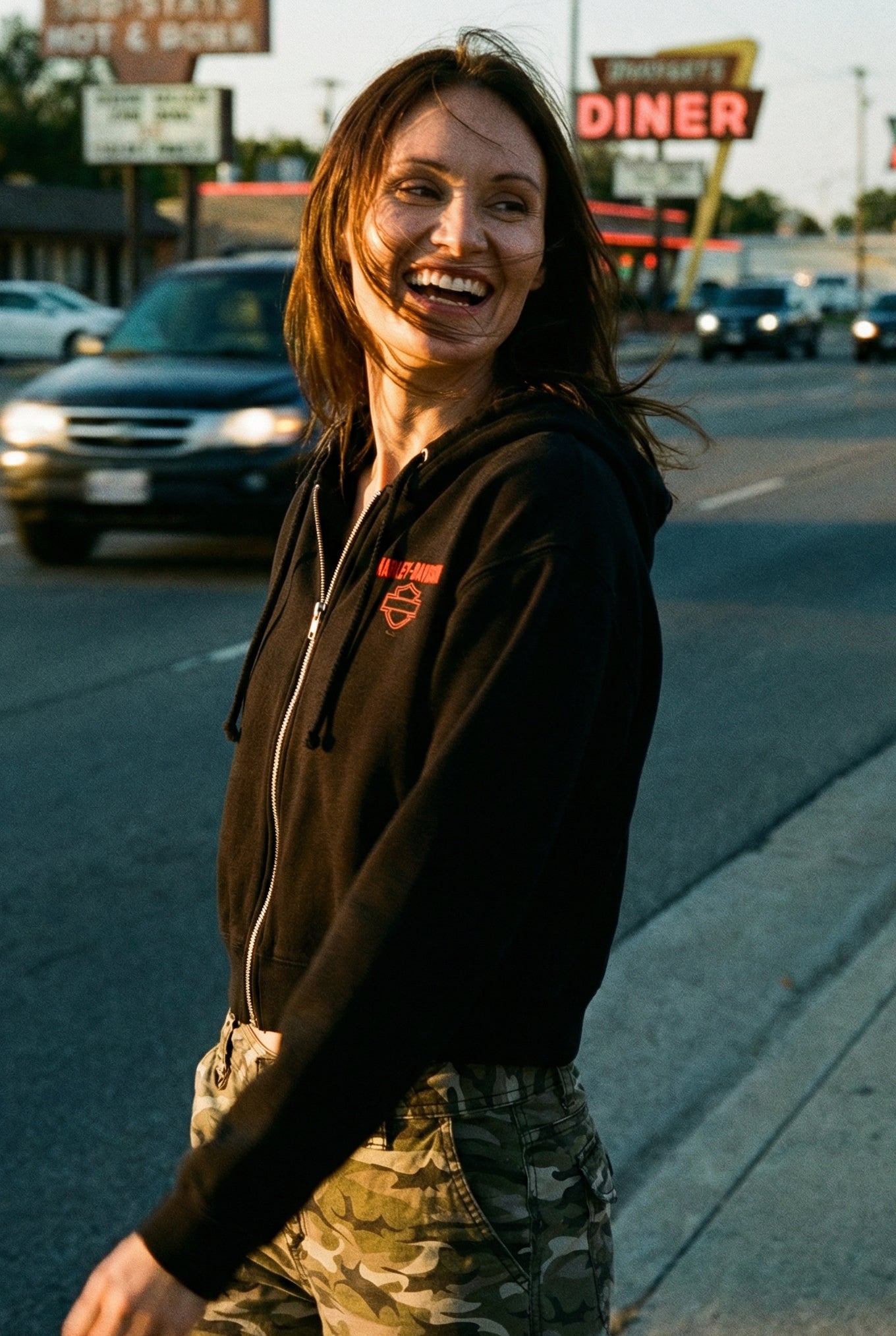 Harley Davidson Cotton Hoody Black