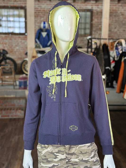 Harley Davidson Cotton/ Satin Hoody Navy