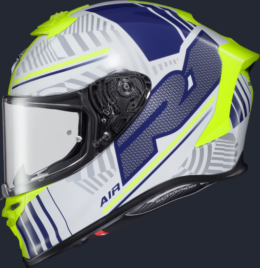 Exo R1 Air Full Face Helmet Juice White/Blue