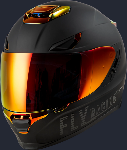 Sentinel Recon Helmet Matte Black/Fire Chrome