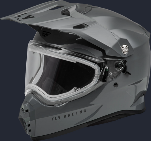 Trekker Cw Solid Helmet Elec Shld Grey