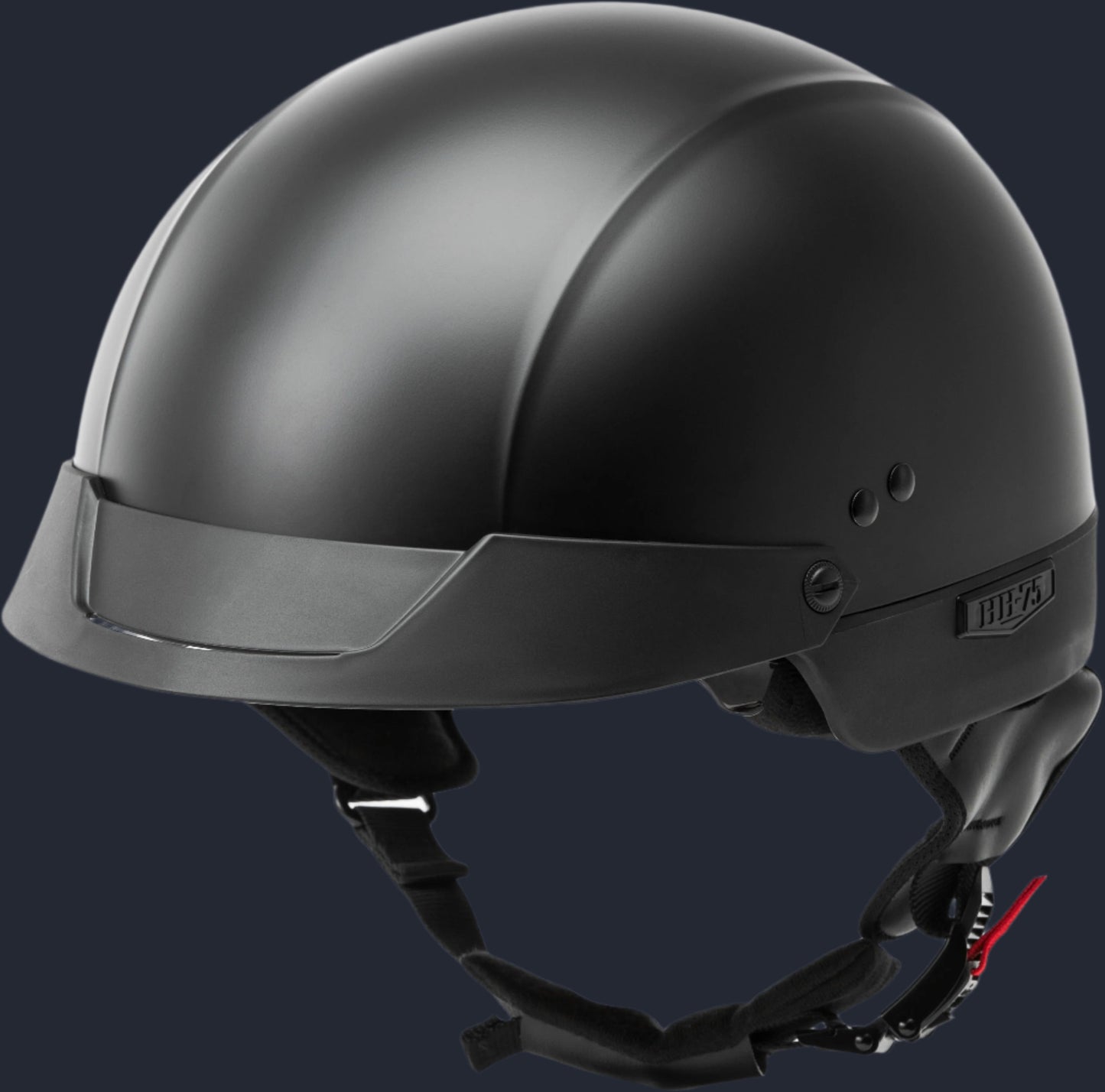 Hh 75 Half Helmet Matte Black