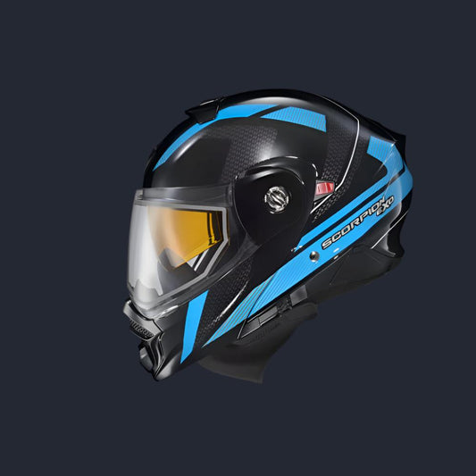 Exo At960 Cold Weather Helmet Hicks Light Blue (dual Pane)