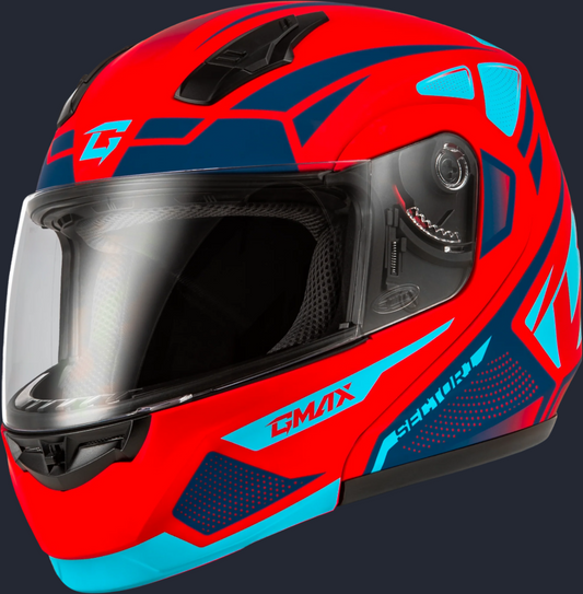 Md 04 Sector Helmet Matte Red/Blue