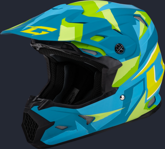 Mx 96 Splinter Helmet Matte Blue/Green