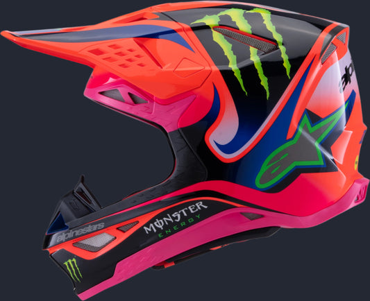 S M10 Deegan Helmet Orng Flo/Prpl/Pnk Fluo