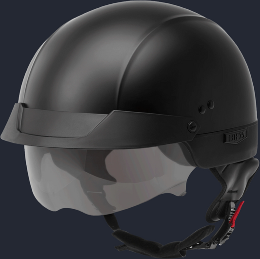 Hh 75 Half Helmet Matte Black